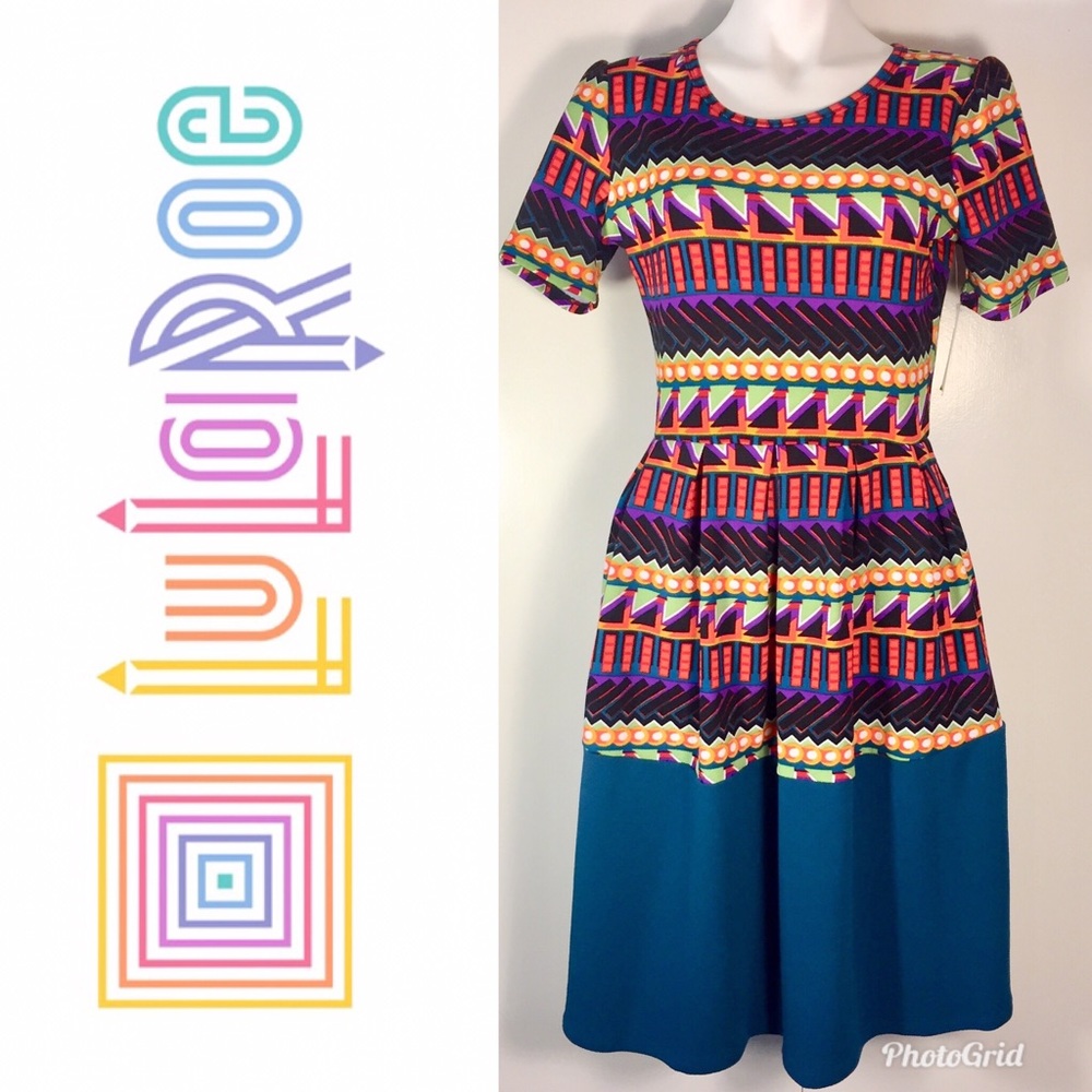 NWT-LuLaRoe Amelia Tribal Print Dress